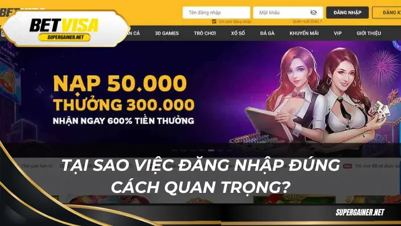Tại sao việc đăng nhập đúng cách quan trọng?